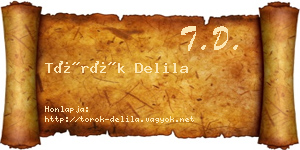 Török Delila névjegykártya